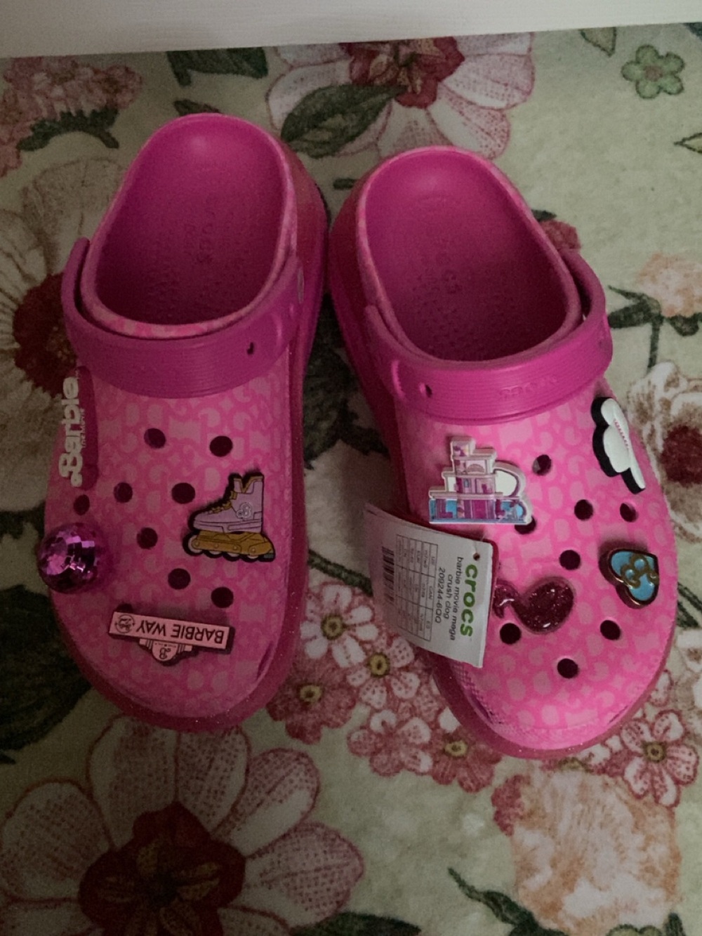 Women’s Barbie movie mega platform crocs NWT - Picture 2 of 6